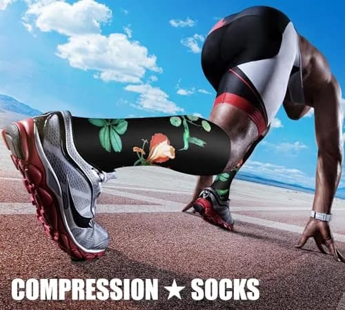 CHARMKING Compression Socks for Women & Men Circulation (3 Pairs) 15-20 mmHg | Medical Grade Support thumbnail 3