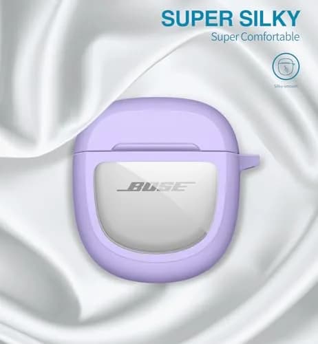 SURITCH Protective Case for Bose QuietComfort Earbuds II & Ultra (Purple) | 7.3cm L x 7.3cm W x 3.3cm H thumbnail 4