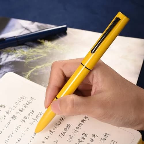 HONG DIAN C1 Fountain Pen Fine Nib, Dark Blue & Classic Retro Design Metal Pen with Ink Converter | Smooth Ink Flow Writing Instrument thumbnail 9