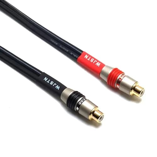WJSTN RCA to 2mm Pin Banana Plug Adapter 6 inches | High-Quality Audio Connector for Home & Car thumbnail 6