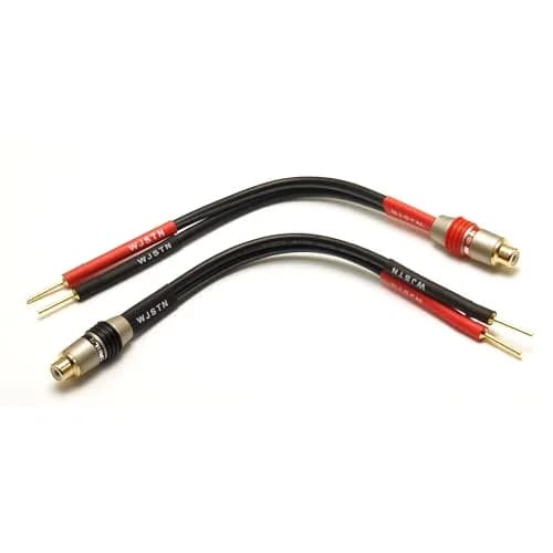 WJSTN RCA to 2mm Pin Banana Plug Adapter 6 inches | High-Quality Audio Connector for Home & Car thumbnail 2