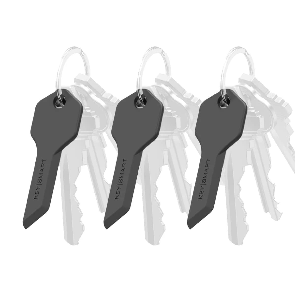 KeySmart Safe Box Opener Black 3-Pack | Finger-Safe Keychain Tool for Easy Package Opening - main product image