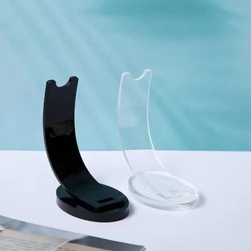 BWESOO Transparent Acrylic Pen Holder Pencil Display Stand for Office & Makeup Brushes | Vertical Acrylic Caddy thumbnail 6