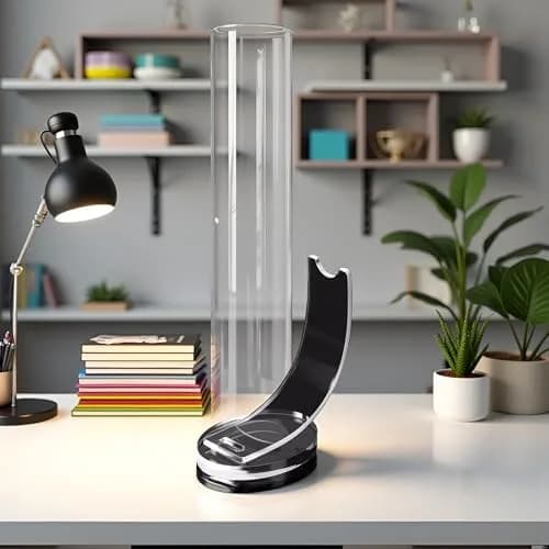BWESOO Transparent Acrylic Pen Holder Pencil Display Stand for Office & Makeup Brushes | Vertical Acrylic Caddy thumbnail 7
