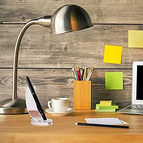 BWESOO Transparent Acrylic Pen Holder Pencil Display Stand for Office & Makeup Brushes | Vertical Acrylic Caddy thumbnail 8
