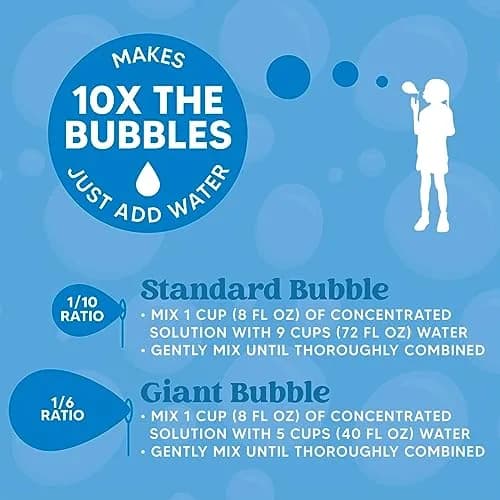 JOYIN Pink Bubble Solution Refills 946ml (32 fl oz) | Concentrated for Giant Bubbles thumbnail 6