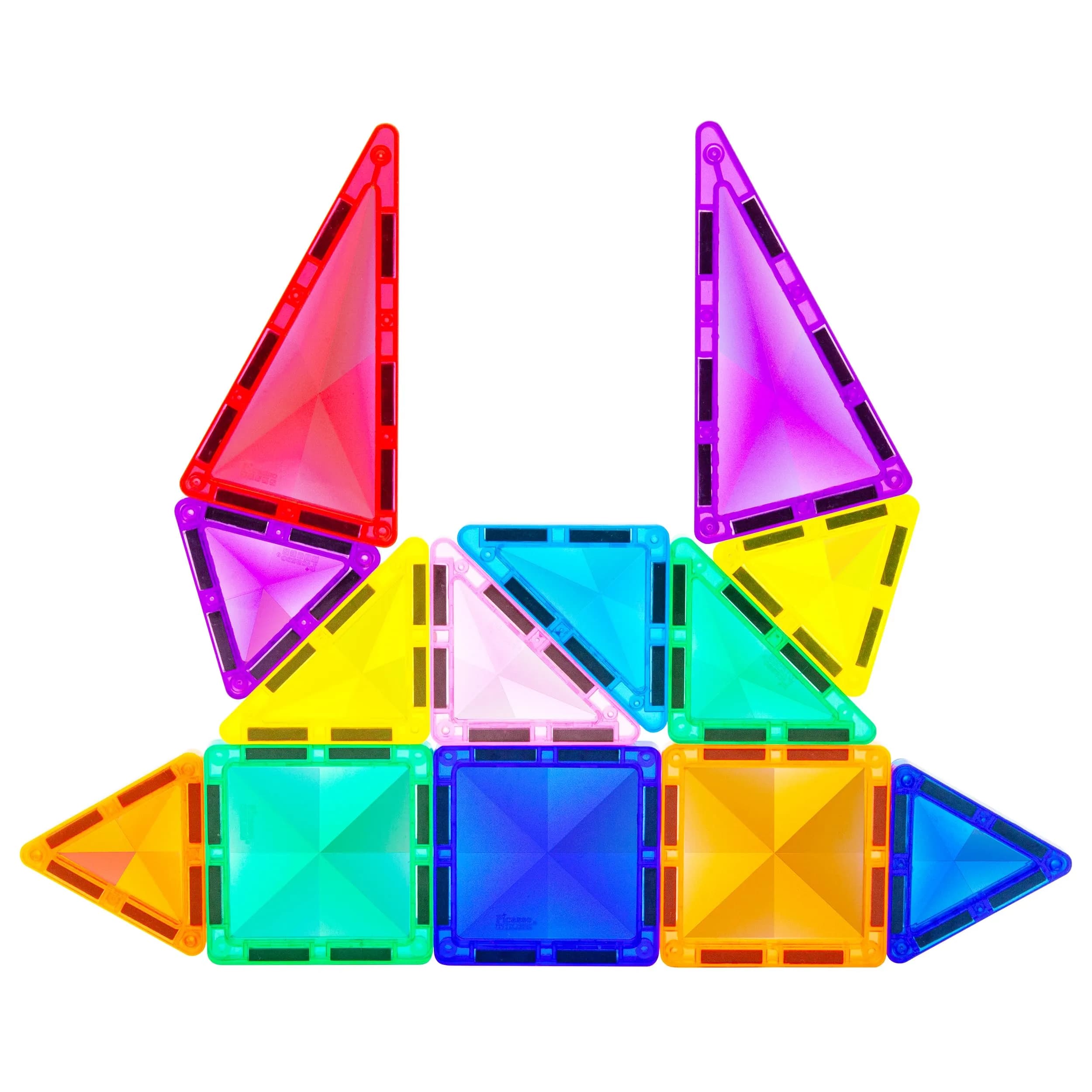 PicassoTiles 120pcs Magnetic Tiles Diamond Series | Mini Travel-Size Educational Toy for Kids 3+ — Mini 13pcs