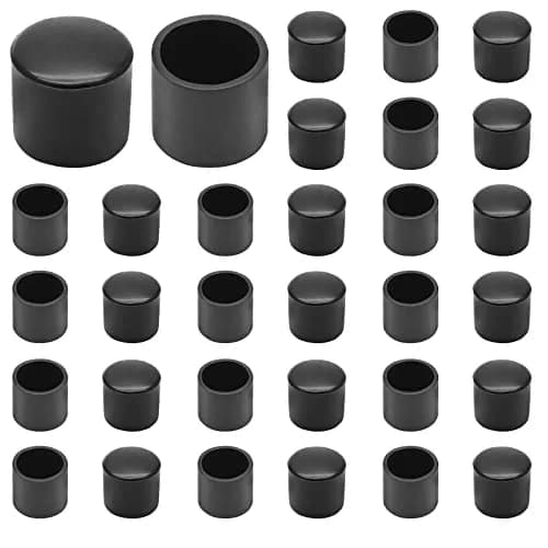 Auvotuis Black PVC Chair Leg Tips 16mm (0.63 Inch) Diameter | Protects Floors & Furniture thumbnail 7