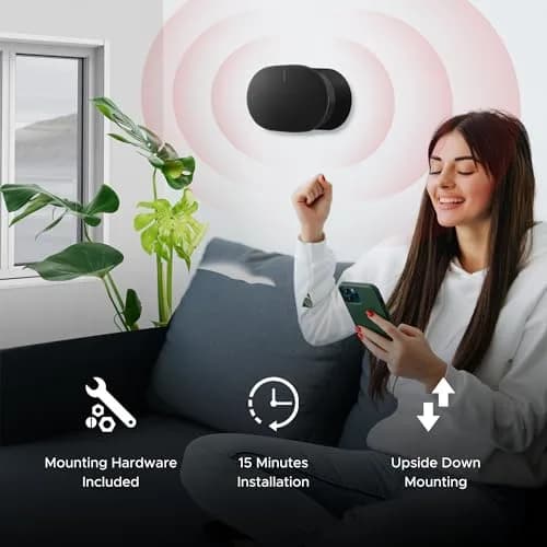 Sound Bass ERA300 Wall Mount Bracket Twin Pack (2pcs) | Low Profile Black Mounts for Sonos Era 300 Speakers thumbnail 9