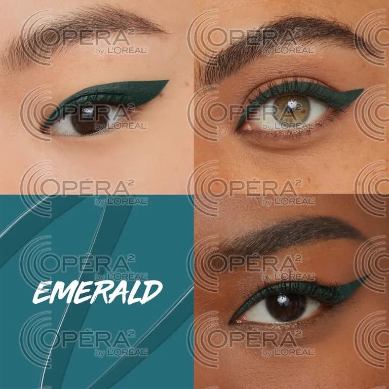 MAYBELLINE Master Precise All Day Liquid Eyeliner Emerald Green 0.342 fl oz (10.1 ml) | Waterproof Up to 30HR Wear thumbnail 3