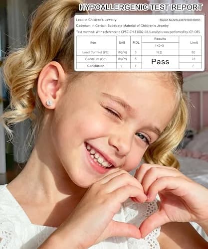 Leocuci Hypoallergenic Earring | Stainless Steel Flat Back Stud with Screw Back (0.81 oz/24 pcs) thumbnail 4