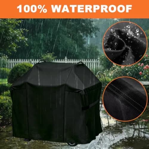 Blackhoso 48" Grill Cover for Weber Spirit II 200/210 Series, 122cm x 69cm x 107cm | Heavy Duty 600D Oxford Waterproof Grill Protection thumbnail 4