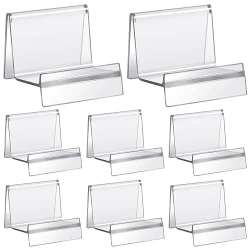 Weysat Clear Acrylic Purse Display Stands, 20 Pcs | Organizer for Handbags, Wallets, Jewelry thumbnail 1
