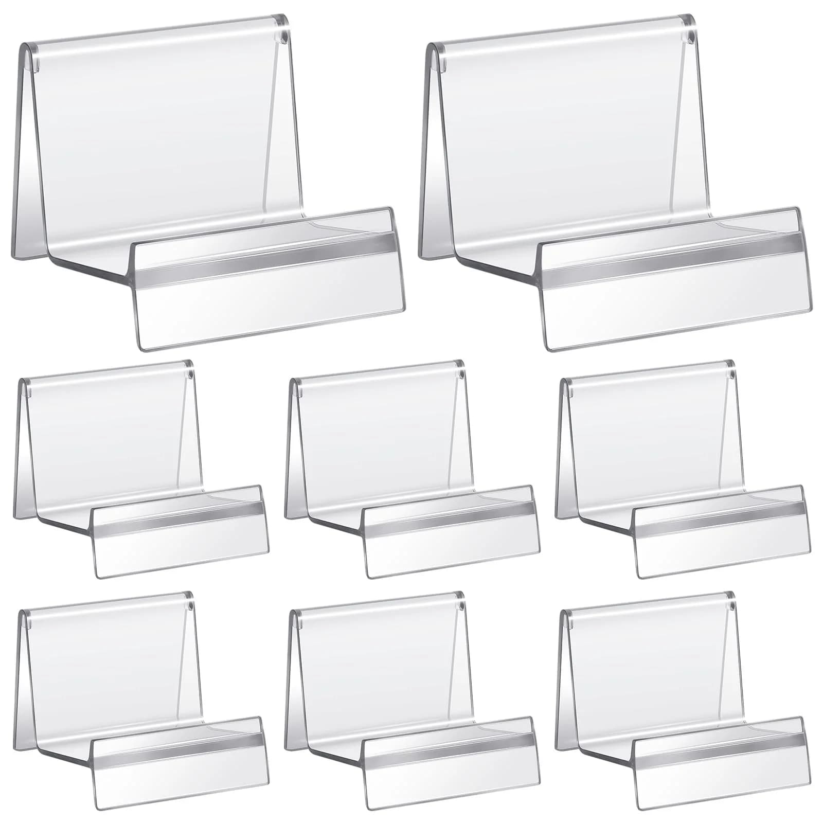 Weysat Clear Acrylic Purse Display Stands, 20 Pcs | Organizer for Handbags, Wallets, Jewelry