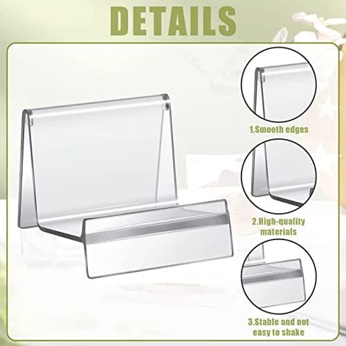 Weysat Clear Acrylic Purse Display Stands, 7.5 x 7 x 5 cm (8 Pcs) | Organize Handbags, Wallets, and Jewelry thumbnail 4