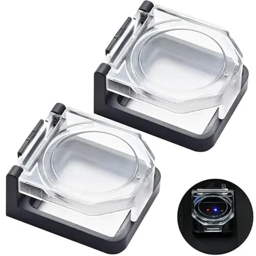 ZGSZJHF Latching Push Button Switch Cover Protector for 22mm Hole, 2-Pack | Childproof & Waterproof Safety Cover thumbnail 1