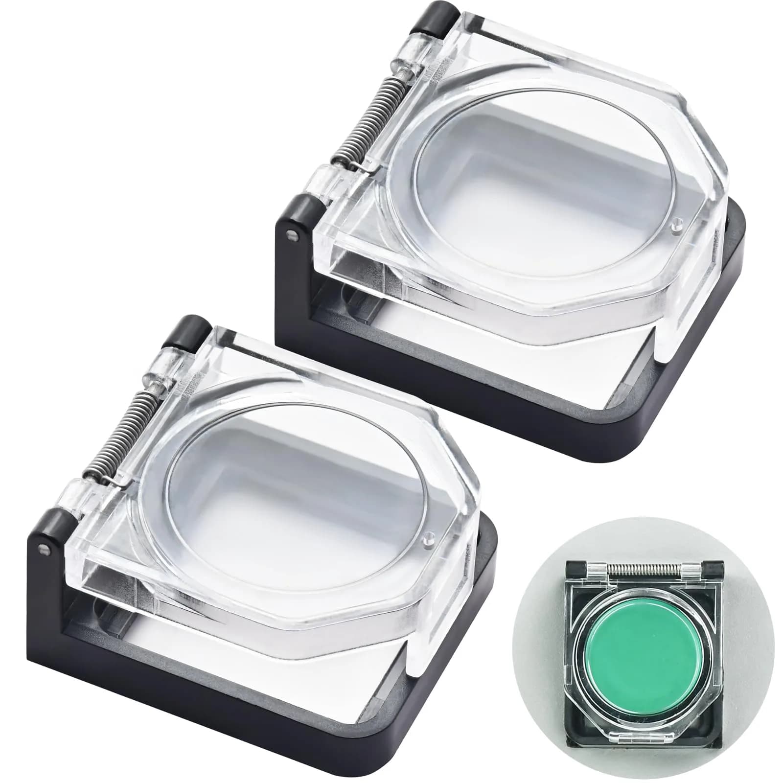 ZGSZJHF Push Button Switch Protector Cover for 39x34mm Square Hole, 2-Pack | Dustproof & Collision Resistant - main product image