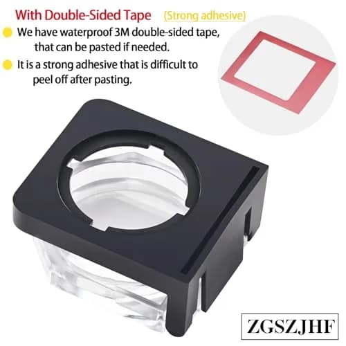 ZGSZJHF Latching Push Button Switch Cover for 22mm Hole | Child Proof Safety Protector (2-Pack, White) thumbnail 4