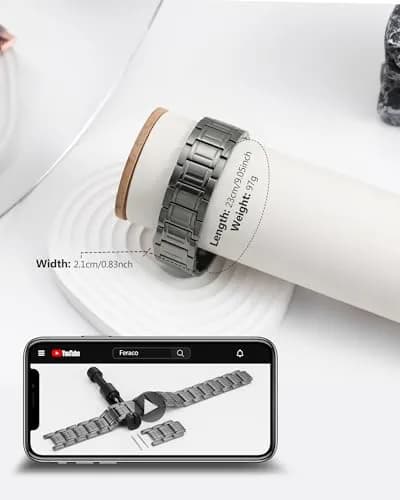 Feraco Magnetic Bracelet for Men Stainless Steel | 3500 Gauss, Adjustable, Hypoallergenic thumbnail 6