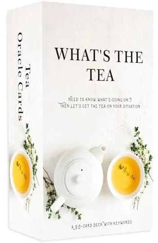 GZXINKE What's The Tea? Relationships Oracle Cards, Life Oracle Deck, for Beginners, Interpreting Career & Relationships, White thumbnail 1