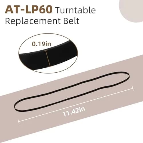 Sxkxm Turntable Belt for Audio-Technica AT-PL50 AT-LP60 | 320 x 4 x 1 mm Rubber Drive Belt thumbnail 2