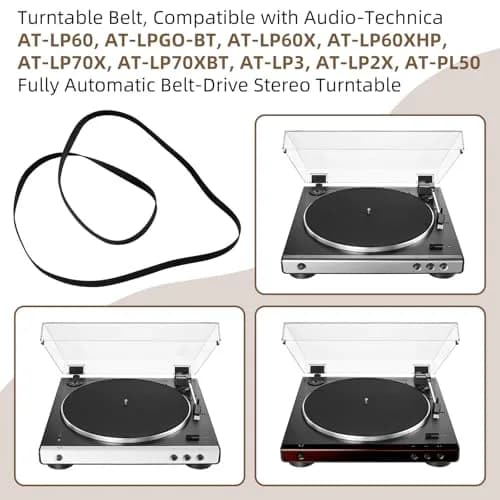 Sxkxm Turntable Belt for Audio-Technica AT-PL50 AT-LP60 | 320 x 4 x 1 mm Rubber Drive Belt thumbnail 3