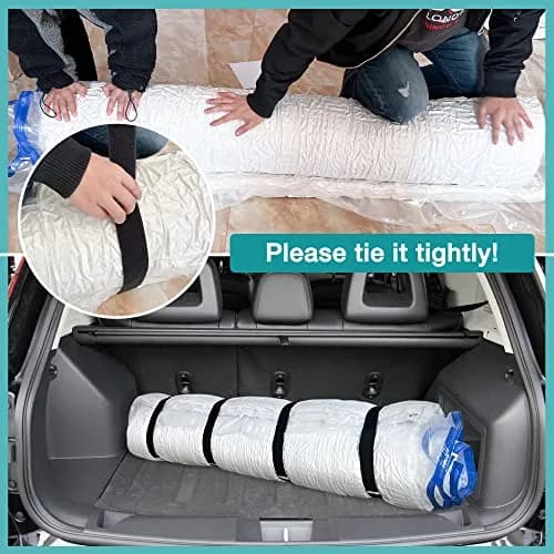 VacPack Queen Full Mattress Storage Vacuum Bag for Moving & Storage | Heavy Duty 4 Mil Plastic thumbnail 3