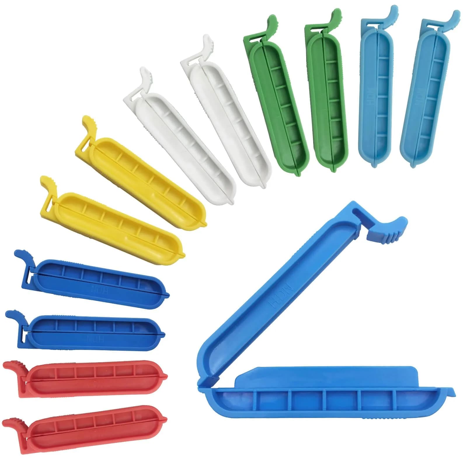 TXZWJZ Dialysis Bag Clamp Tubing Closure 60mm Multicolor Pack of 12 | Secure Sealing for Lab Use