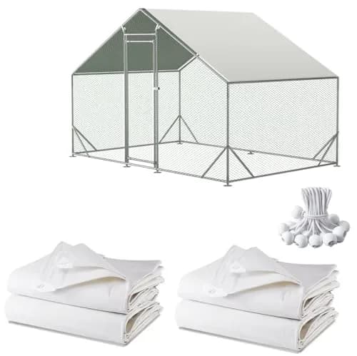 Ahpuhtan Waterproof Chicken Coop Cover 11.3*6.3 FT | UV & Weather Resistant for Winter thumbnail 1