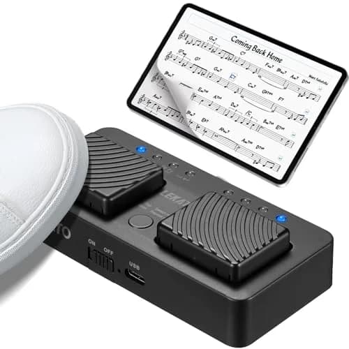 LEKATO Mini Wireless Bluetooth Page Turner Pedal, 7 Page Turning Modes | Portable Silent Music Control thumbnail 9