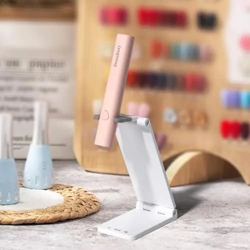 Denabuty Mini UV LED Nail Lamp Handheld with Stand, Pink 11.3cm (4.4in) | Fast Gel Nail Curing thumbnail 7