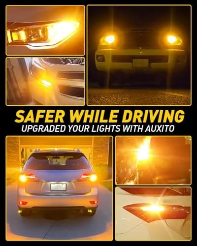 AUXITO CANBUS 7440 LED Bulbs Amber Yellow | Error-Free Turn Signal Lights, Pack of 2 thumbnail 4
