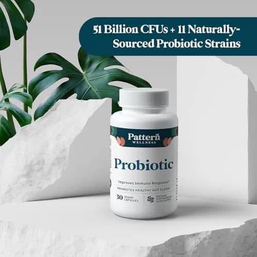 Pattern Wellness Probiotic Supplement 60 Vegan Capsules | Supports Gut & Immunity thumbnail 6