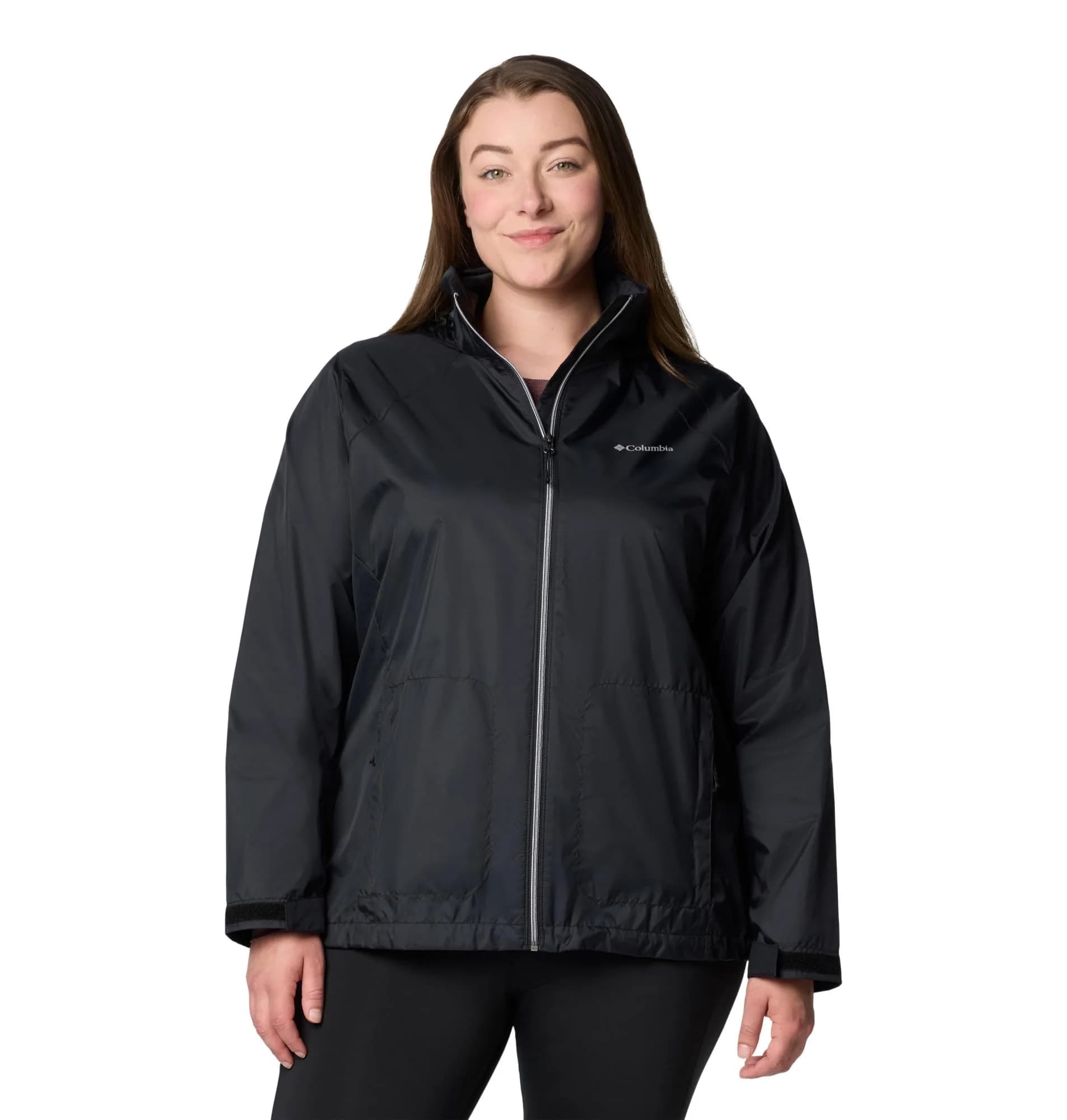 Columbia Switchback IV Rain Jacket, Black, X-Small | Lightweight, Packable Waterproof Rainwear - main product image
