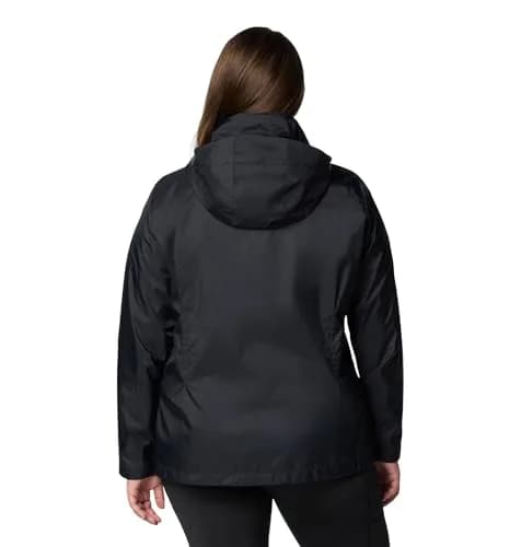 Columbia Switchback IV Rain Jacket, Black, X-Small | Lightweight, Packable Waterproof Rainwear thumbnail 2