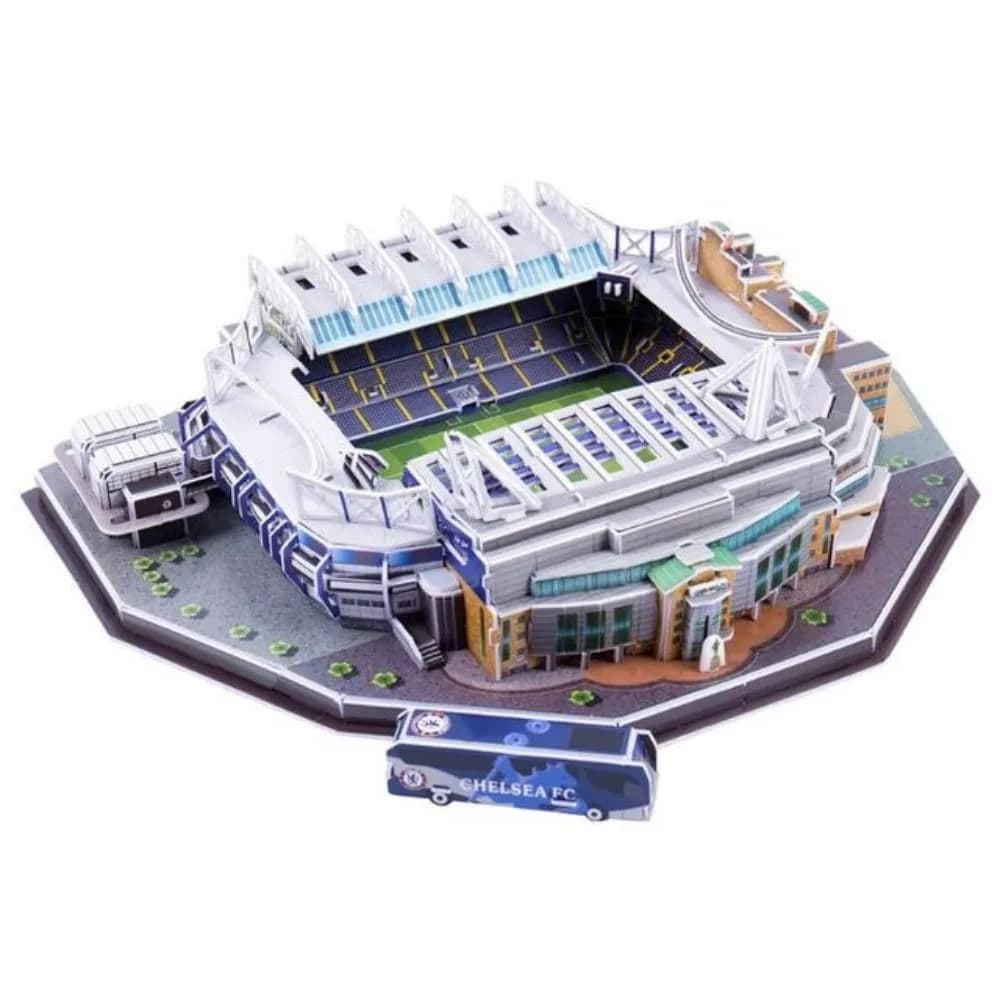 ISFIBA Classic Football Stadium Puzzle 3D Model, Old Trafford | Soccer Stadium Souvenir Gift — Stamford Bridge Stadium