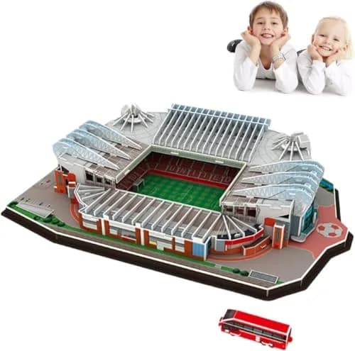 ISFIBA Classic Football Stadium Puzzle 3D Model, Old Trafford | Soccer Stadium Souvenir Gift thumbnail 4