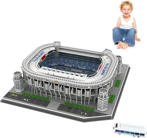 ISFIBA Classic Football Stadium Puzzle 3D Model Santiago Bernabeu | Soccer Stadium Souvenir thumbnail 4