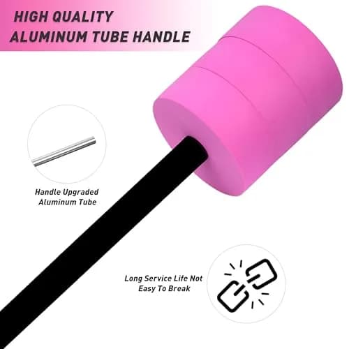 Hikeen Aquatic Exercise Dumbbells Pink Long Barbell | Water Resistance Workout Equipment thumbnail 2