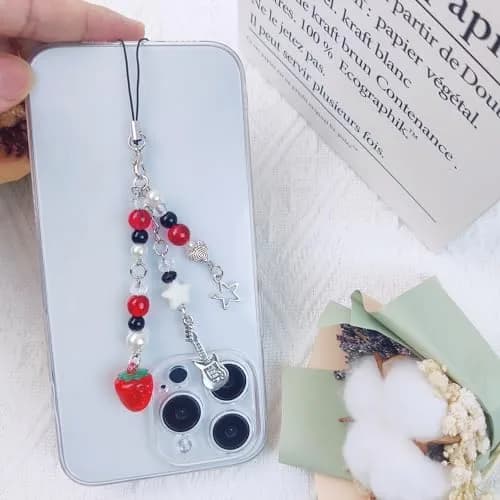 cioatu Phone Charm Strawberry Butterfly Star | Y2K Aesthetic Accessory thumbnail 6