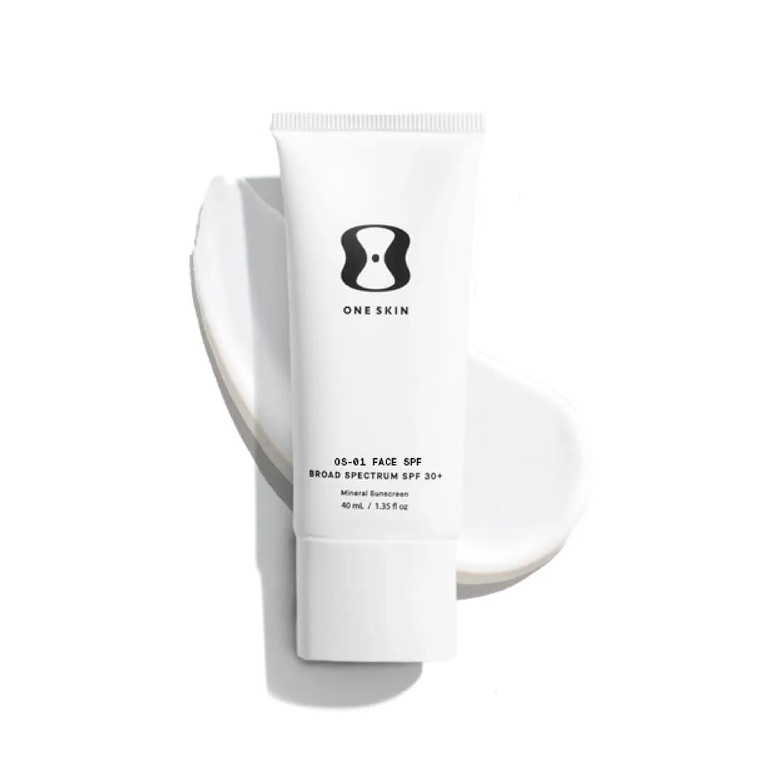 oneskin OS-01 Face SPF 30 Mineral Sunscreen Light/Medium | Broad Spectrum, Skin Longevity — Untinted