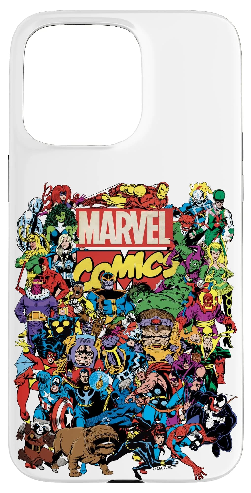 Marvel iPhone 15 Pro Max Marvel Comics Group Shot Case | Heavy Duty Protection