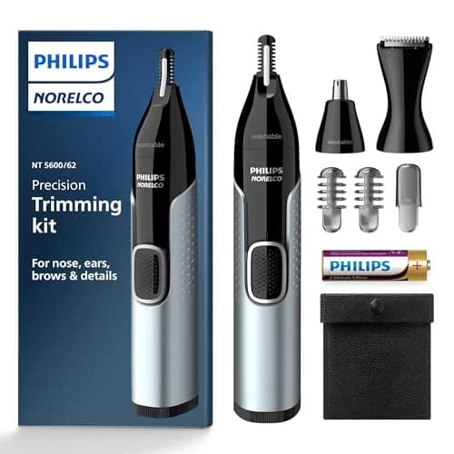 Philips Norelco Nose Trimmer 5000 for Men, NT5600/62 | Precision Grooming Kit with Protective Guard System thumbnail 1