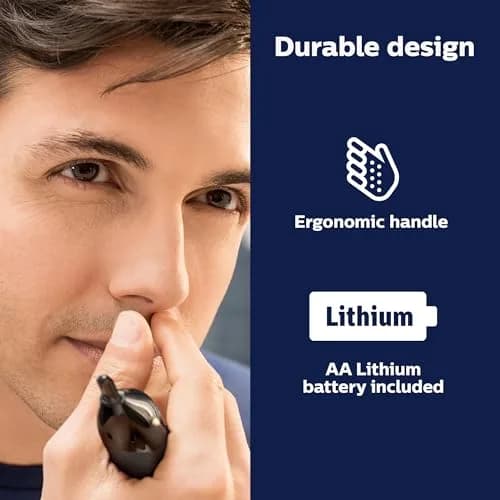 Philips Norelco Nose Trimmer 5000 for Men, NT5600/62 | Precision Grooming Kit with Protective Guard System thumbnail 5