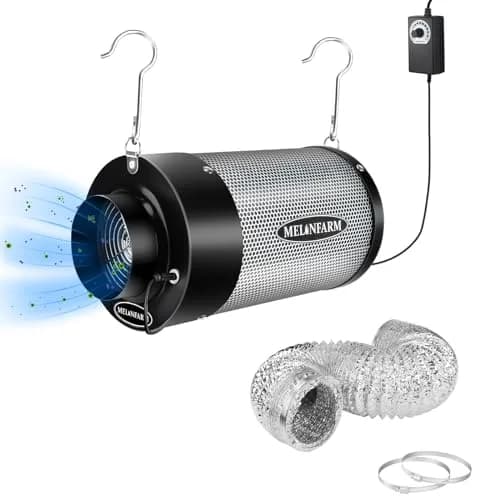 MELONFARM Air Filtration Kit 4" | Low Noise Carbon Filter with 12-Speed Controller (4"x12.6") thumbnail 1