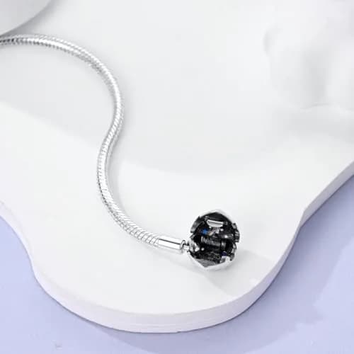 Hapour Charm Bracelet for Women Sterling Silver, Heart Clasp Snake Chain | Travel & Gift thumbnail 3