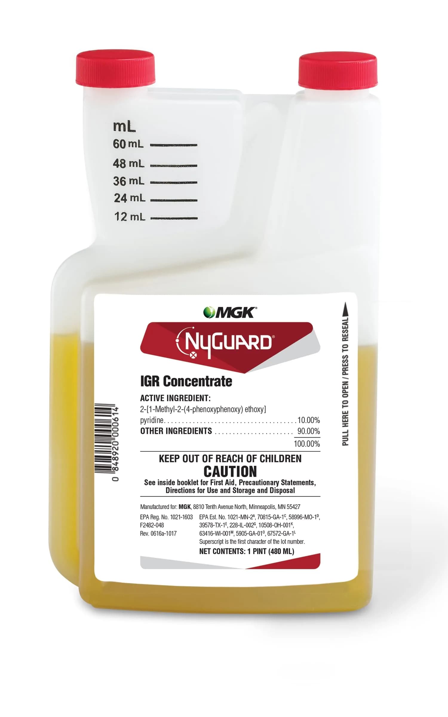MGK NyGuard IGR Concentrate Insect Growth Regulator 480ml (16.23 fl oz) | Targets 50+ Pests Indoors & Outdoors — 480mL