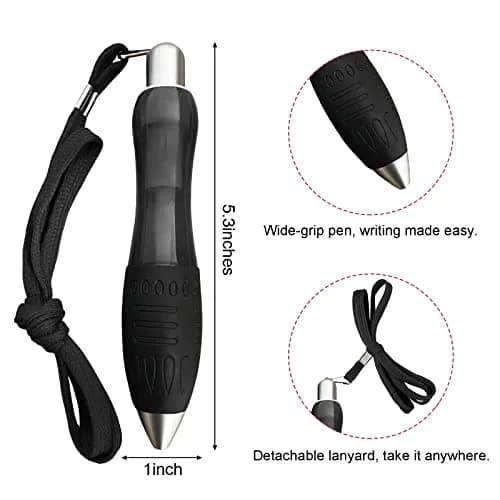Lyforx Big Fat Pens 14pcs (2 Pens + 12 Refills) | Weighted for Tremor, Arthritis, Parkinson, Handicap thumbnail 2
