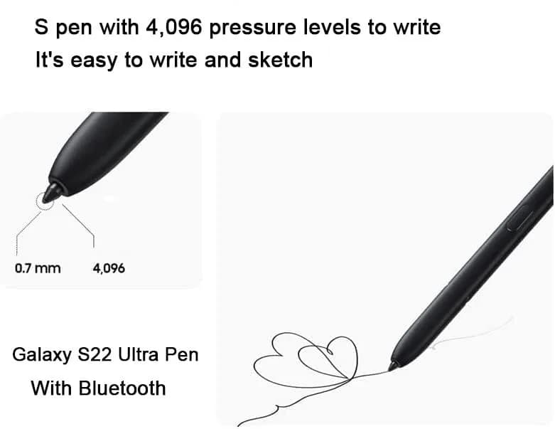 Befzygwk S Pen Replacement for Samsung Galaxy S22 Ultra 5G with Bluetooth, 4096 Pressure Levels, Green | 1 Stylus + 5 Tips + Tweezer thumbnail 8