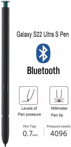 Befzygwk S Pen Replacement for Samsung Galaxy S22 Ultra 5G with Bluetooth, 4096 Pressure Levels, Green | 1 Stylus + 5 Tips + Tweezer thumbnail 4